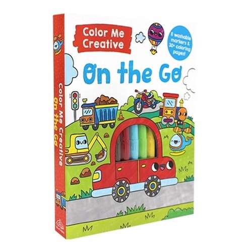 Color Me Creative : On the Go!(Includes 8 Washable Markers):컬러링북/페이퍼북 ...