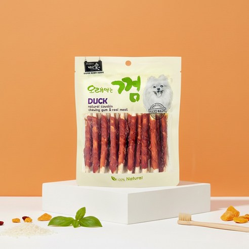 백년애 고기가 2배 이상 말린 오래먹는 강아지껌 이미지 2