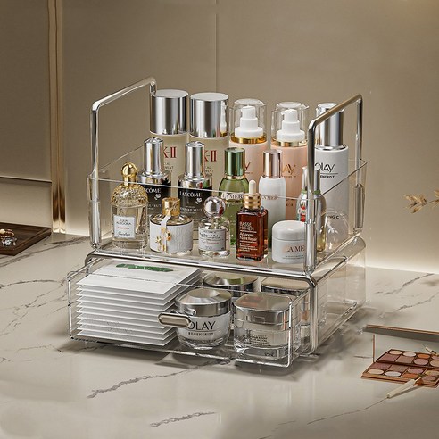 화장품 서랍장 하나로 화장대 고민 끝 아크릴수납장