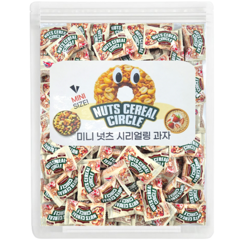 다파니 미니 넛츠 씨리얼링 과자 대용량, 600g, 1개