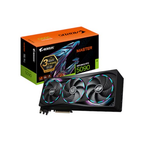 GIGABYTE AORUS 지포스 RTX 5090 MASTER D7 32GB PCD - 그래픽카드 | 쿠팡