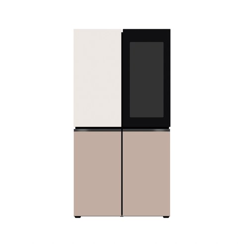 LG 디오스 오브제컬렉션 STEM 베이직 냉장고 Fit & Max (노크온) M626GGA352S 601L