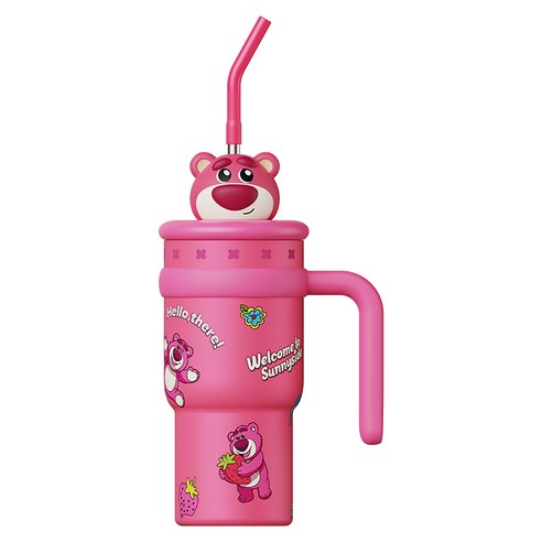 크로스 보더 디즈니 주토피아 텀블러 700밀리리터, 1개, 700ml, 700ml 랏소 베어