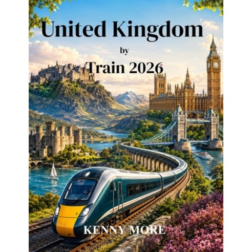 (영문도서)United Kingdom by Train 2026: A First-Time Traveller's Guide to London Historic... Paperback, Independently Published, English, 9798184843575