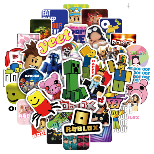 로블록스 스티커 51장세트 폰꾸 다꾸 캐리어 꾸미기, 1세트