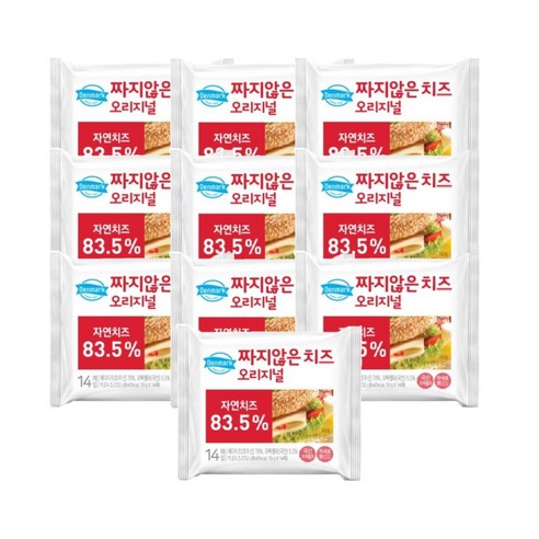 동원 덴마크 짜지않은치즈 오리지널 252g 10봉, 252g, 10개