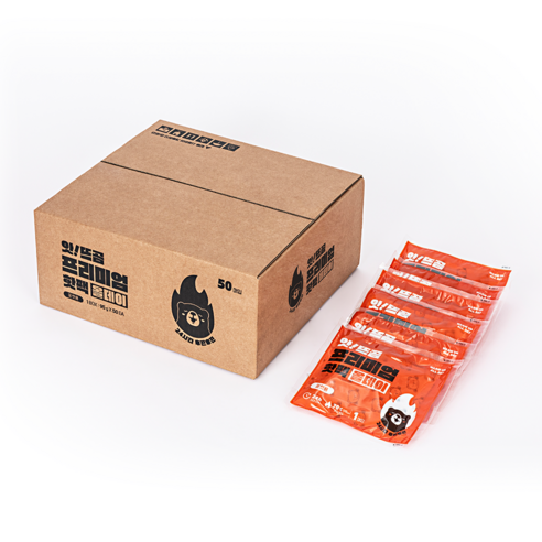 앗뜨곰 국내생산 손에 안묻는 포켓용 손난로 핫팩 후기 분석 - 국내 생산 인증 마크 강조