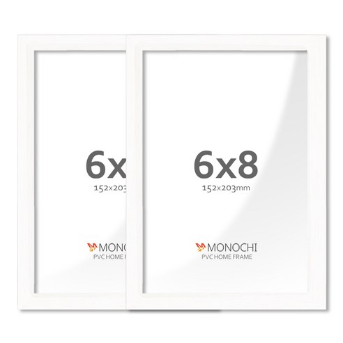 모노치 PVC 프레임 홈 인테리어 액자 6x8, 2개, 스노우