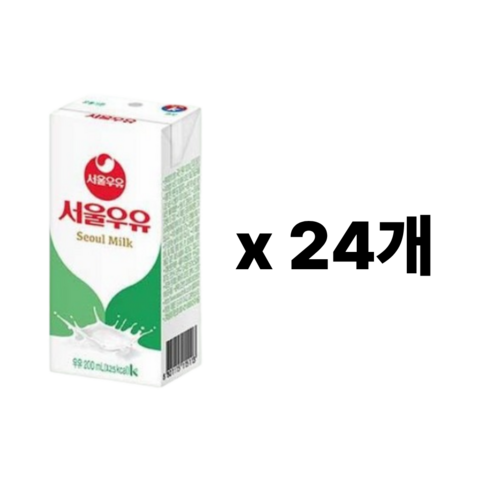 서울우유 멸균 흰우유, 200ml, 24개 200ml × 24개, 200ml × 24개 섬네일