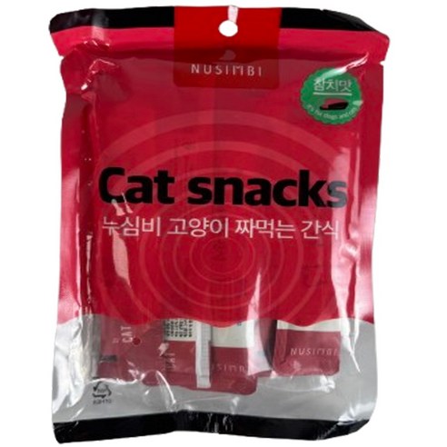 누심비 고양이 짜먹는 간식, 참치맛, 15g, 100개