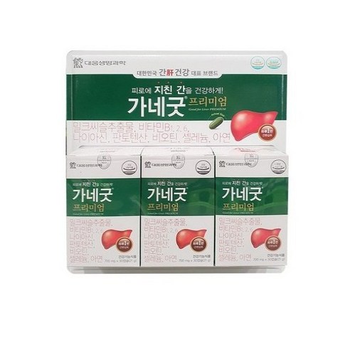 대웅생명과학 가네굿 프리미엄 700mg*30캡슐*3개입, 30정, 3개