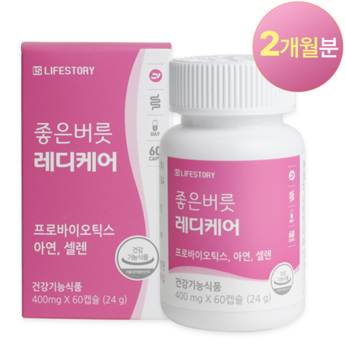 좋은버릇 레디케어 여성 질 유래 유산균, 60정, 1개