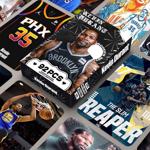 하고재비 HGJB 농구선수 농구스타 포토카드 92PCS(포토카드 60CS + 스티커 32PCS), 07-1.케빈 듀란트