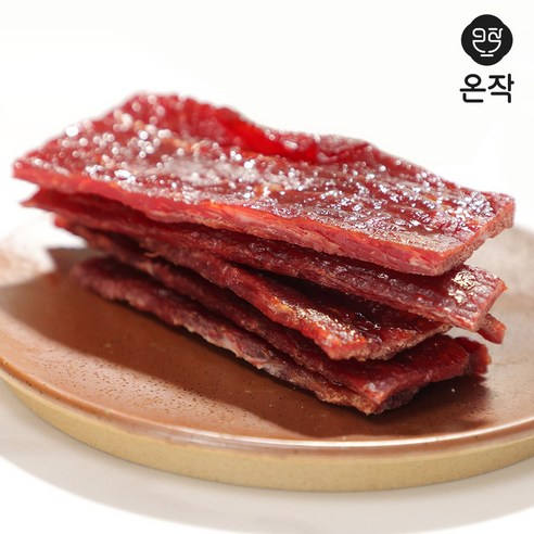 [온작]이영자 소고기 통통육포 후기 분석 - 먹음직스러운 육포 플레이팅