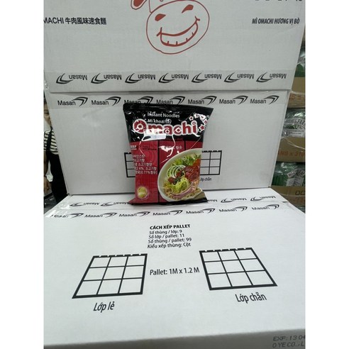 오마치 베트남 라면 쇠고기맛 XOT BO HAM 79g, 30개