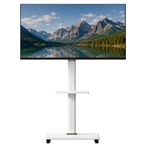 삼성 65인치 삼텐바이미 QLED 4K 스마트티비 65Q60 회의용 사무실 이동식스탠드 색상 선택가능, 방문설치, 스탠드형, 65Q60 이동형 삼탠바이미 화이트