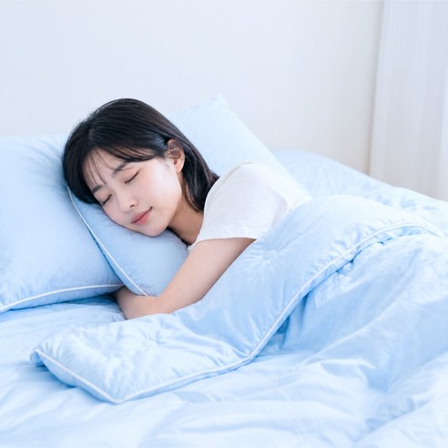 크린포유 냉감 쿨링 여름용 침구, 냉감이불, 아이스블루(160X210)