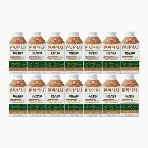 서울우유 한끼식사 데일리케어 구수한 맛 190ml, 14개 솔직 후기 | 실사용자 리뷰 분석 썸네일