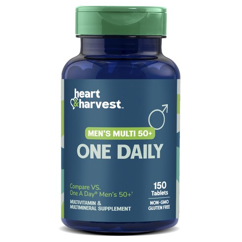 Heart & Harvest 멘스 멀티 50+ 원 데일리 타블렛 150정 × 1개