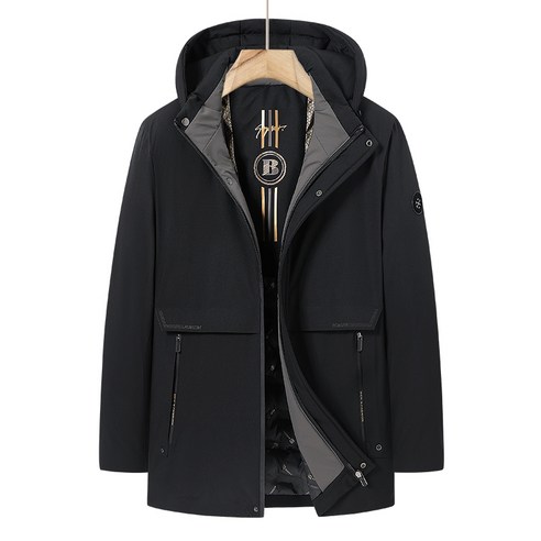 남성 패딩 점퍼 탈부착 후드 자켓 방한복- 9188