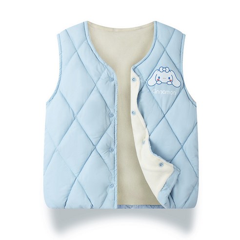 Sorpci 산리오 쿠로미 아동 보온 조끼 겨울 어린이조끼 어린이 겨울 패딩