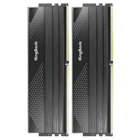 킹뱅크 스타 블레이드 DDR5 하이닉스 A다이 6000MHZ CL30 데스크톱용 램 16GB 블랙 2개입, 1개, KP46003016G