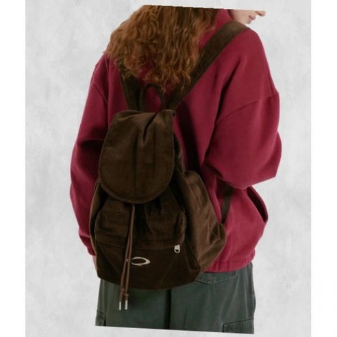 노이아고 NOI1792 코듀로이 플랩 백팩 (브라운)