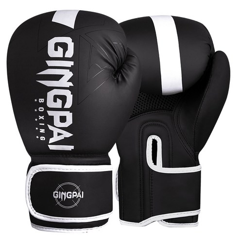 GINGPAI 권투 글러브 타이 트레이닝 글러브 격투 무술 장갑 GXBQT, 1세트, 화이트