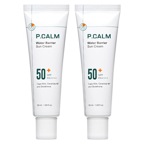 피캄 워터베리어 수분진정 선크림 SPF50+ PA++++, 50ml, 2개