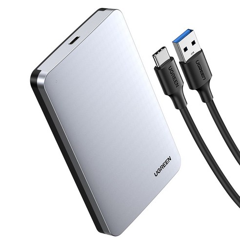 유그린 메탈쉘 외장하드 케이스 C to USB3.0 133 x 82 x 15 mm, CM300, 1개