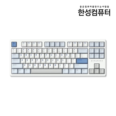 한성컴퓨터 듀얼8K 래피드트리거 저소음 자석축 게이밍 텐키리스 키보드, 마그네틱축(자석축), TFG Magnetox 2XL 저소음, 그레이레이니