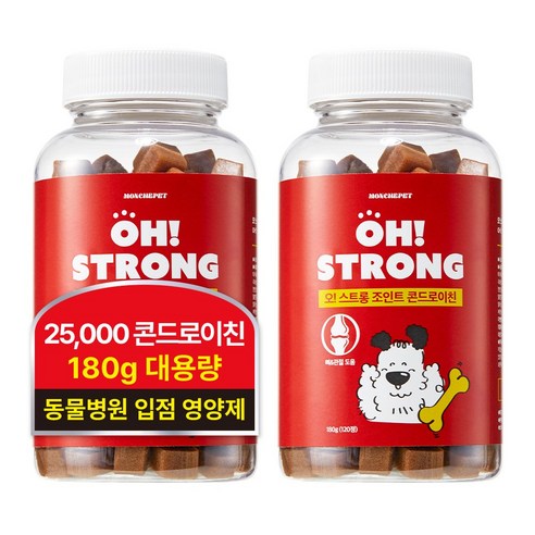 [180g/동물병원 입점] 몽셰펫 강아지 관절 슬개골 트릿 영양제, 2개, 뼈/관절강화, 120정