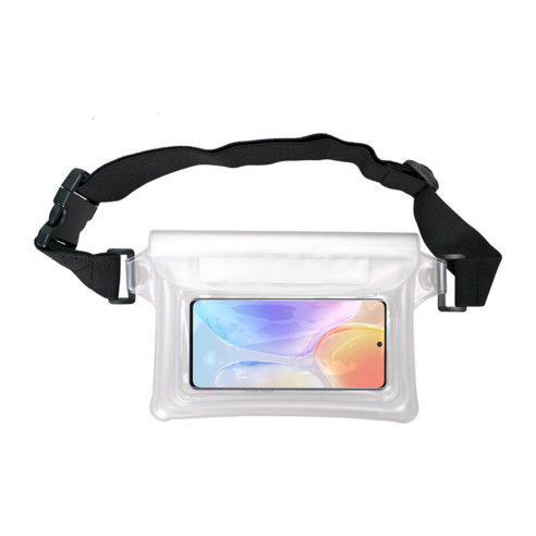 필수존 대형 IPX8 프리미엄 4중 잠금 핸드폰 방수팩 크로스백 힙색, 1개, 투명