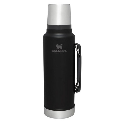 STANLEY 클래식 시리즈 스테인레스 스틸 진공 보온병, 1개, 1400ml, 블랙