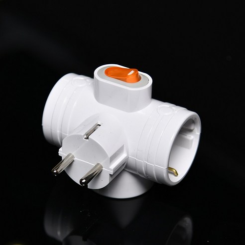 1+1 홈365 멀티탭 국산 T자형 멀티탭 3구 멀티탭 16A 이미지 2