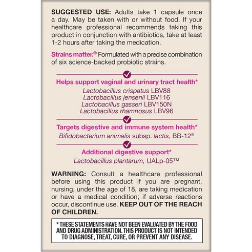 Jarrow Formulas 자로우 펨 도피러스 어드밴스드 유산균 100억 CFU 30캡슐 (상온보관용) 후기 분석 - 특수 용기 설명