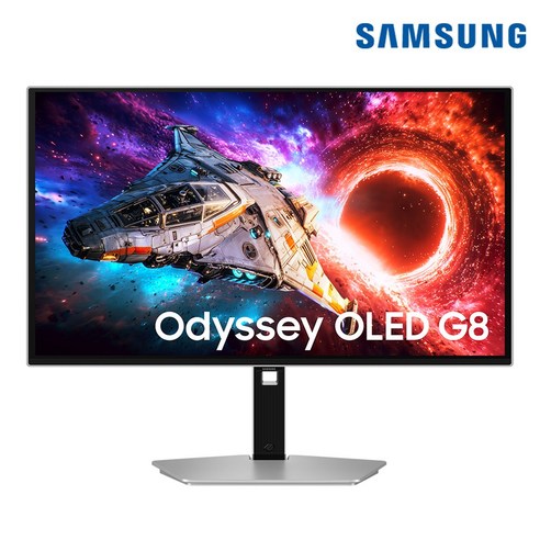 삼성전자 오디세이 OLED G8 G80SH LS27HG800 67.7cm(27인치) 4K UHD 240Hz 피벗 게이밍 모니터, LS27HG800SKXKR, 67.7cm