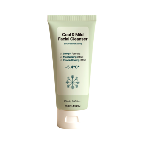 큐리즌 약산성 판테놀 쿨링 클렌징폼 민감성 건성 150ml 1개, 없음
