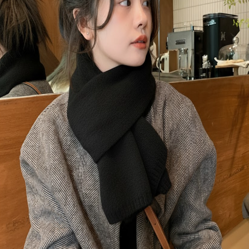 컬러 니트 머플러 겨울 목도리