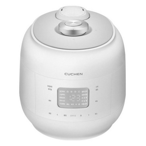 쿠첸 121 풀스테인리스 IH 전기 압력밥솥 6인용, CRH-RPSS0680W, Nature White