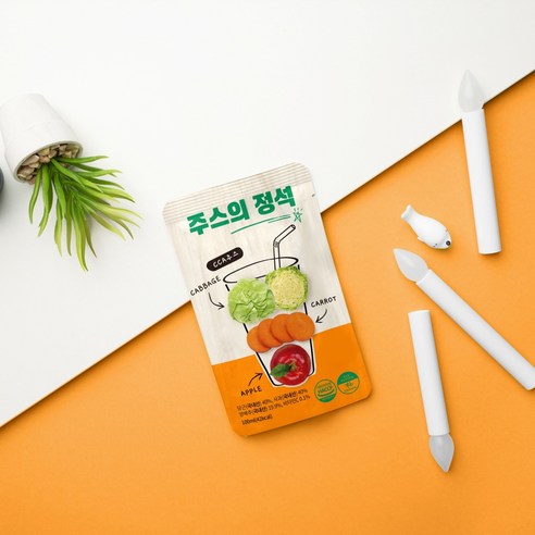 주스의정석 CCA주스 사과 당근 양배추 무첨가 주스 100ml, 60개 이미지 4