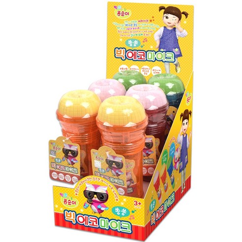 오즈토이 콩순이 쏭쏭 빅 에코마이크 6p 세트, 혼합색상, 1개