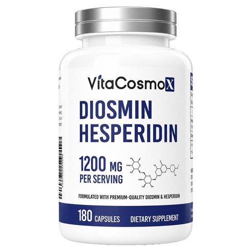 비타코스모엑스 디오스민 헤스페리딘 1200mg 캡슐 180정, 1개 실사용 후기 | 효과 있을까? 썸네일
