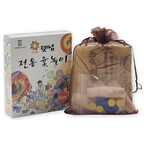 뎃님 미니 전통 민속 윷놀이 게임세트, 2개