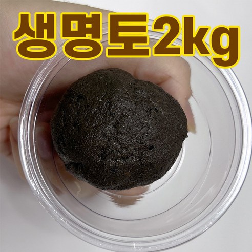 생명토 이물질제거 붙이는흙 석부작 목부작 2kg 1개