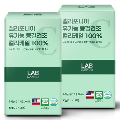 랩온랩 캘리포니아 유기농 동결건조 컬리케일 곱슬케일 30g, 1개 이미지 3