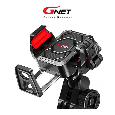 지넷 G-EV7 무선 충전 거치대 다각도 회전 일체형 장금 흔들림 방지, 블랙