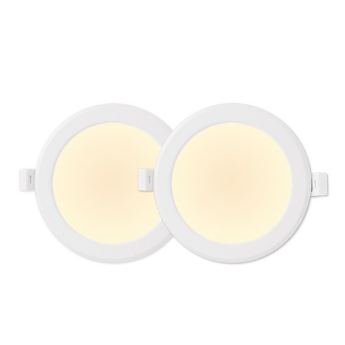 라인라이팅 LED 4인치 다운라이트 10W (벌레유입방지/방습), 2개, 전구색
