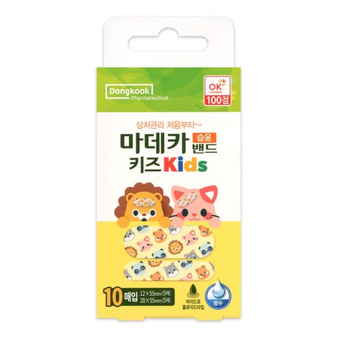 동국제약 마데카 키즈 습윤밴드 10p, 1개