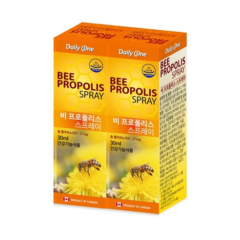 데일리원 비 프로폴리스 스프레이 캐나다 액상, 30ml, 2개